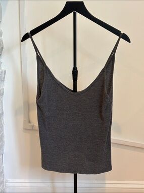 NWOT Brandy Melville Charcoal Ribbed Cami Tank
